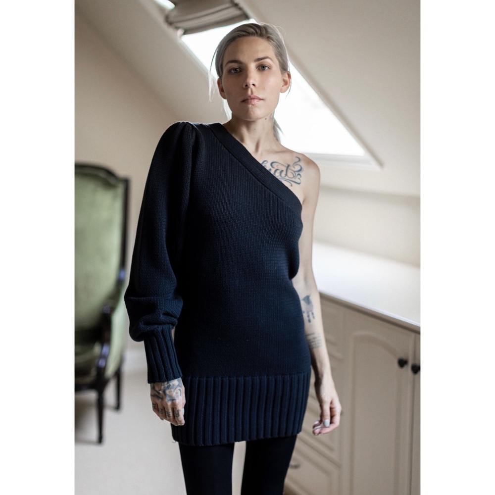Laurette one shoulder sweater dress Marissa Webb